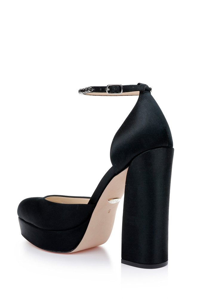 Badgley Mischka Felixa Platform With Gemstone Ankle Strap