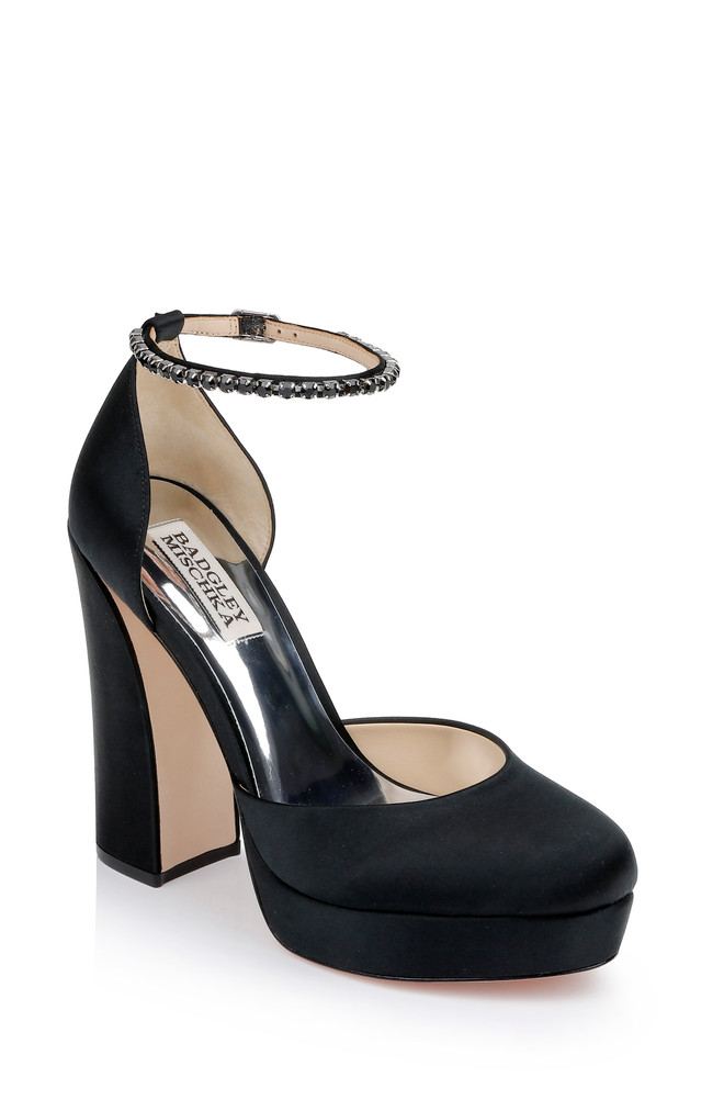 badgley mischka Felixa Platform with Gemstone Ankle Strap