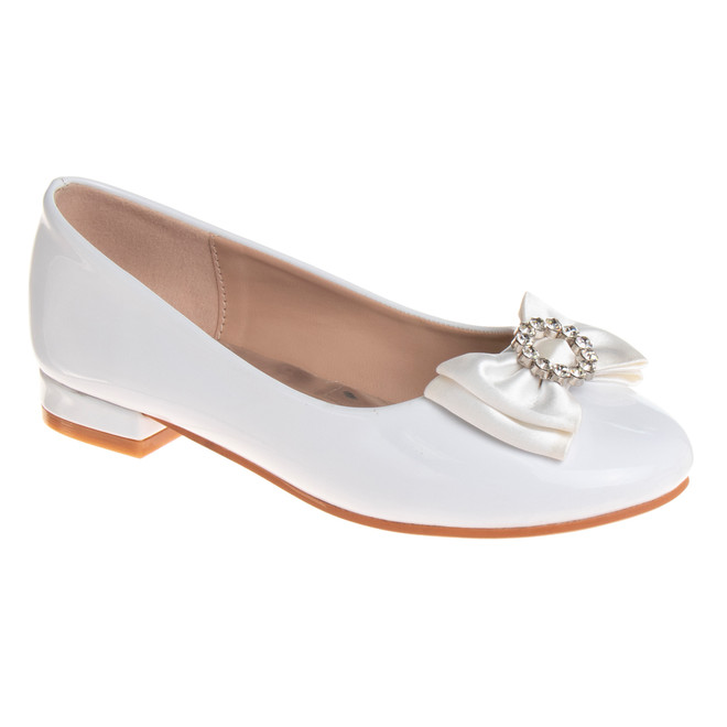 badgley mischka Girls’ Slip-On Ballet Flats with Bow