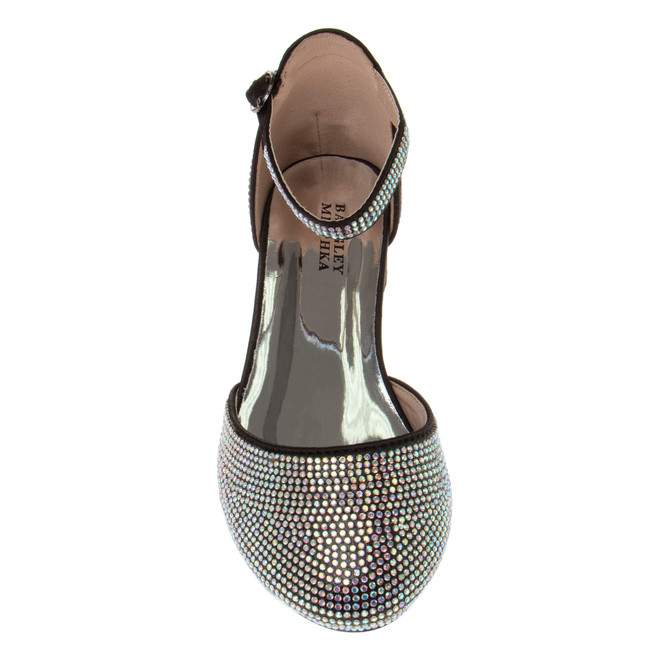 Badgley Mischka Girls’ Studded Block Heeled 2-Piece Dress Shoe