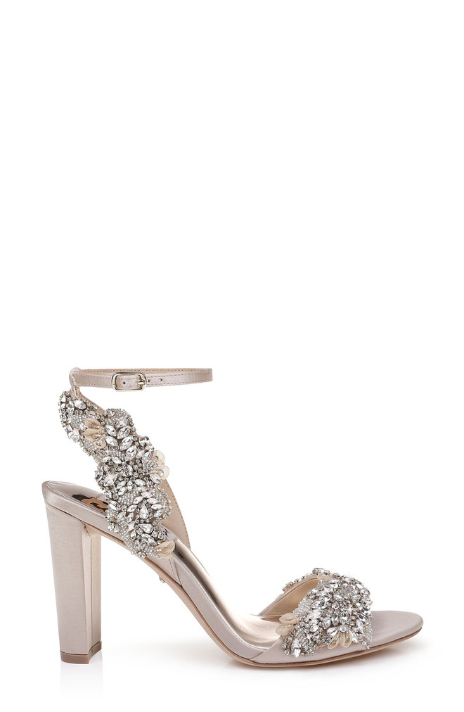 Badgley Mischka Libby Crystal Embellished Evening Shoe