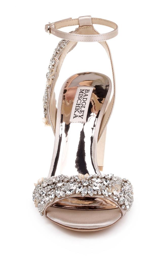 Badgley Mischka Libby Crystal Embellished Evening Shoe