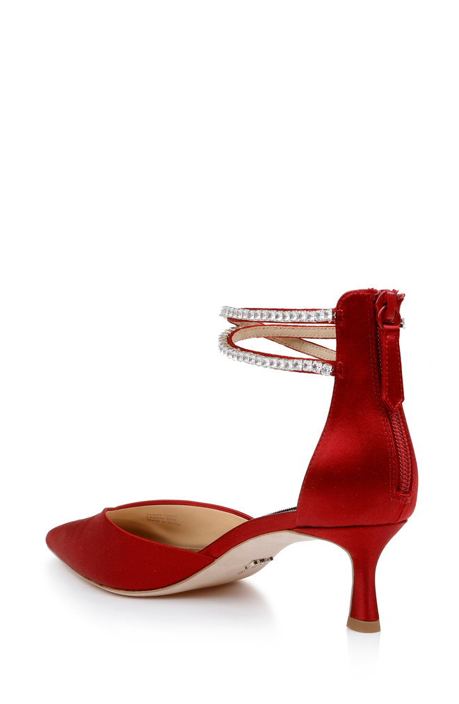 Badgley Mischka Lilibeth Dual-Strapped Kitten Heels