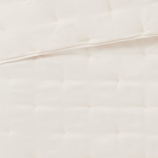 Badgley Mischka Tufted Matte Satin Twin/TXL 2 Piece Quilt Set