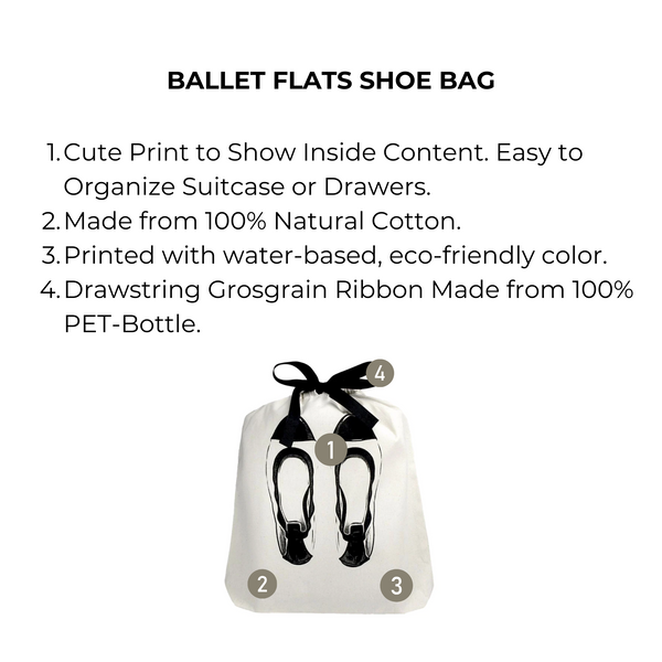 Bag All Ballet Flats Shoe Bag Cream