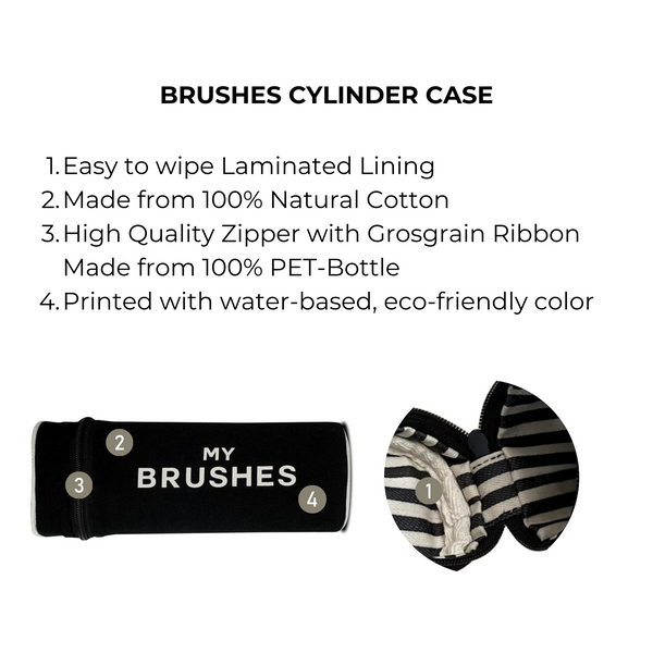 Bag All Brushes Cylinder Case Black