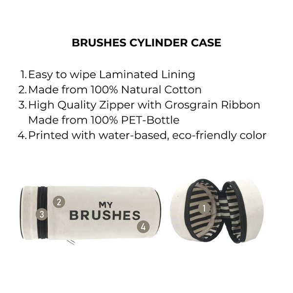 Bag All Brushes Cylinder Case Cream