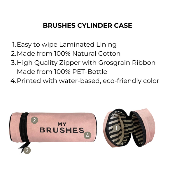 Bag All Brushes Cylinder Case Pink/Blush