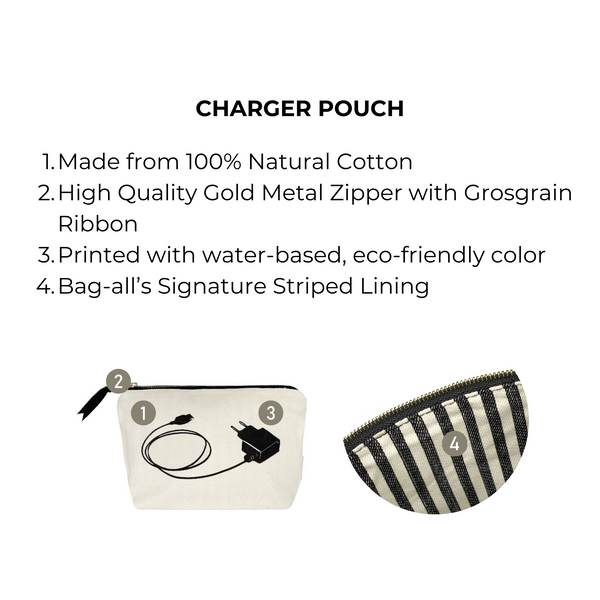 Bag All Charger Pouch Cream