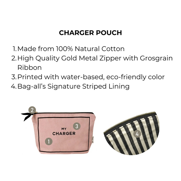 Bag All Charger Pouch Pink/Blush
