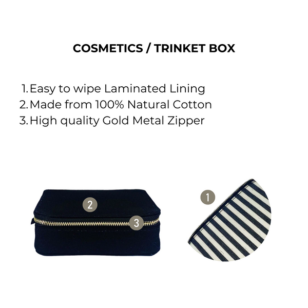 Bag All Cosmetics/Trinket Box Black
