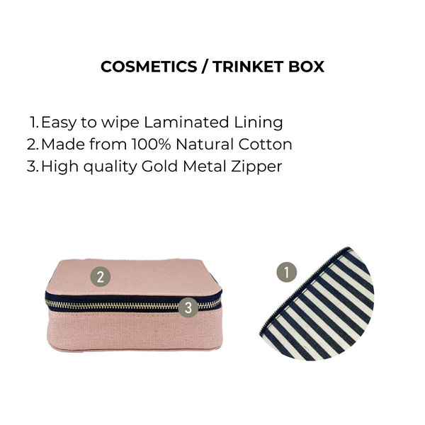 Bag All Cosmetics/Trinket Box Pink/Blush