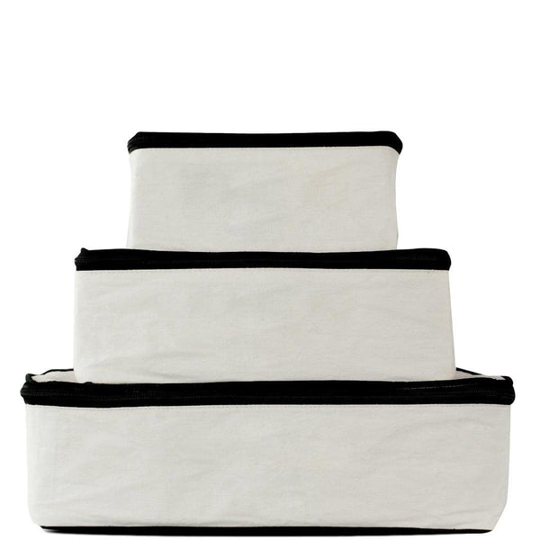 Bag All Cotton Packing Cubes 3-pack Cream