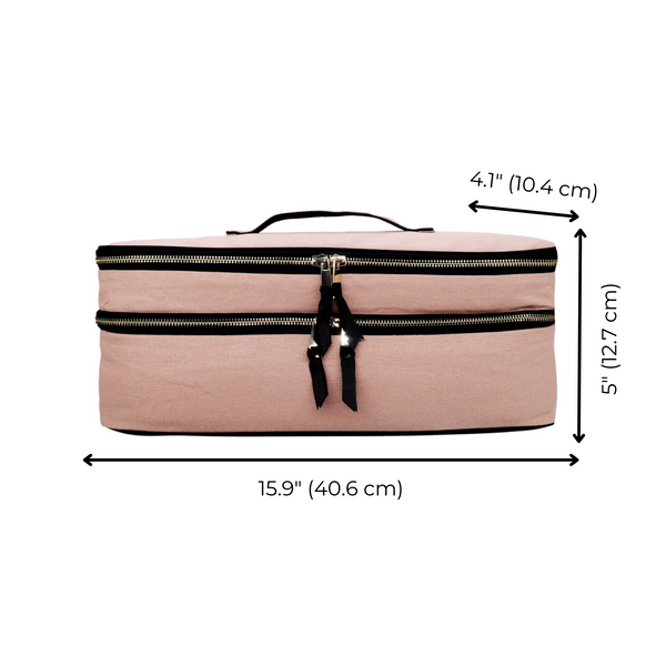Bag All Double Hair Tools Travel Case Pink/Blush