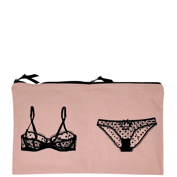 Bag All Double Lingerie Packing Pouch Pink/Blush
