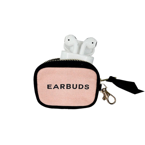bag all Earbuds/Airpods Case with clasp Pink