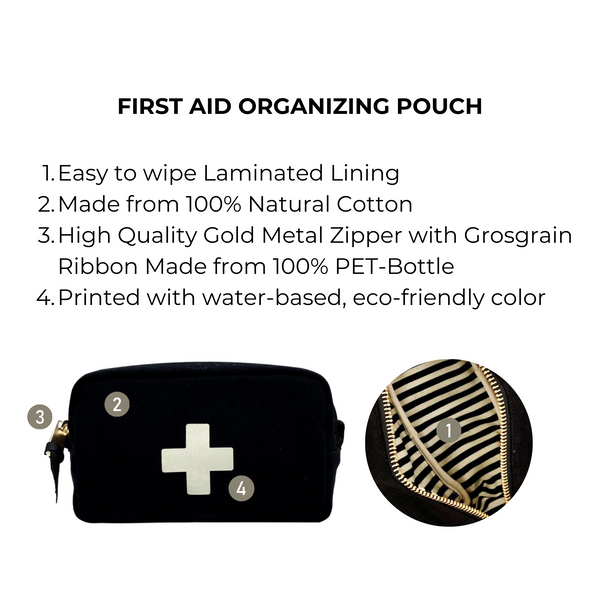 Bag All First Aid Organizing Pouch Black