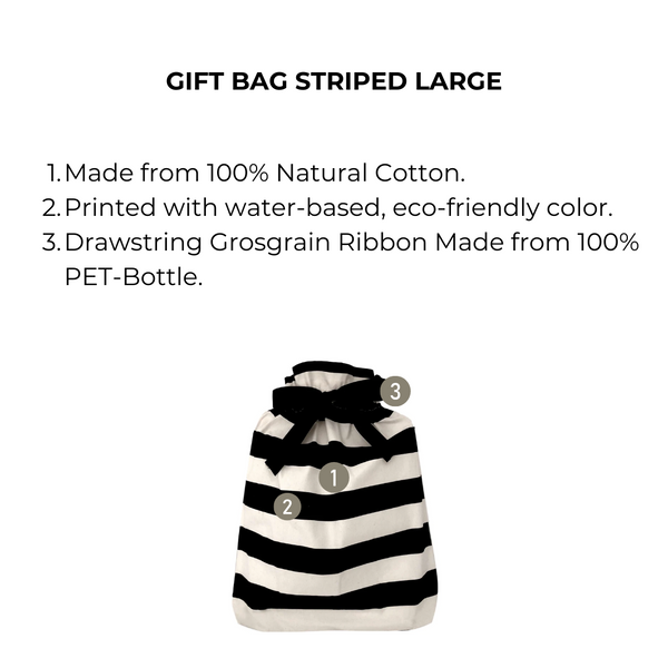 Bag All Gift Bag Striped Large