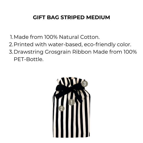 Bag All Gift Bag Striped Medium