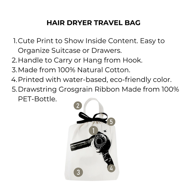 Bag All Hair Dryer Travel Bag Cream
