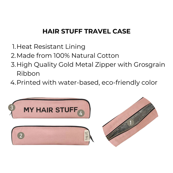 Bag All Hair Stuff Travel Case Pink/Blush