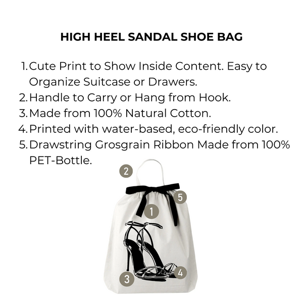 Bag All High Heel Sandal Shoe Bag Cream