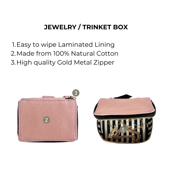 Bag All Jewelry/Trinket Box Pink/Blush
