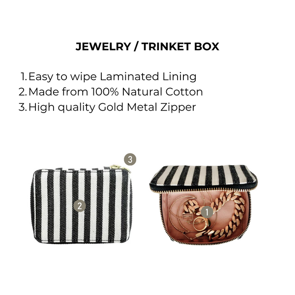 Bag All Jewelry/Trinket Box Striped