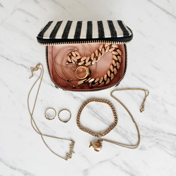 bag all Jewelry/Trinket Box Striped