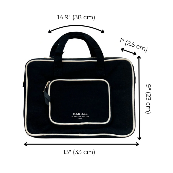 Bag All Laptop Case 13" Handle & Charger Pocket Black