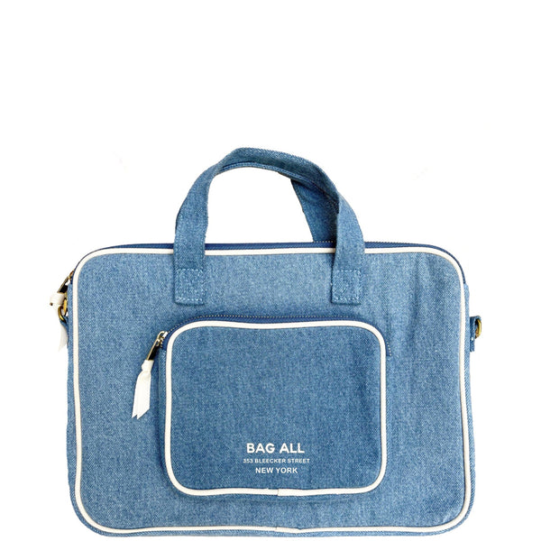 bag all Laptop Case 13" Handle & Charger Pocket Denim