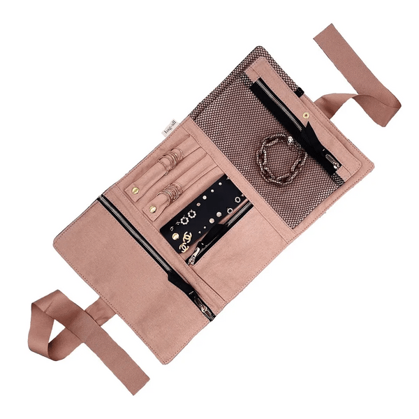 Bag All Large Jewelry Roll Travel Pouch Black