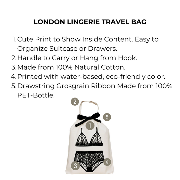 Bag All London Lingerie Travel Bag Cream