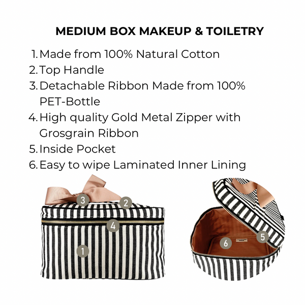 Bag All Medium Box Makeup & Toiletry Striped
