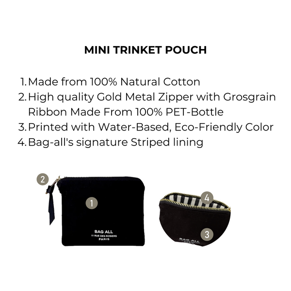 Bag All Mini Trinket Pouch Black
