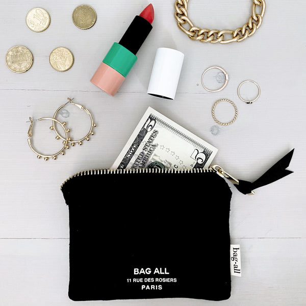 bag all Mini Trinket Pouch Black