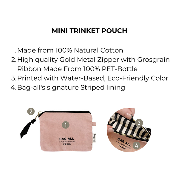 Bag All Mini Trinket Pouch Pink/Blush