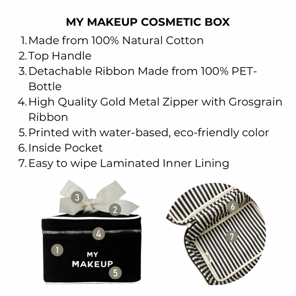 Bag All My Makeup Cosmetic Box Black