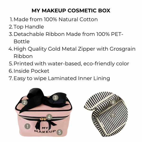 Bag All My Makeup Cosmetic Box Pink/Blush