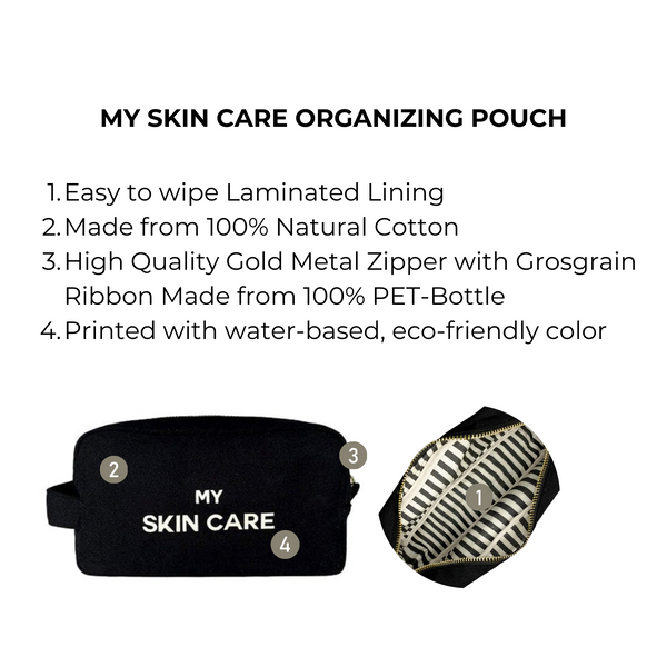 Bag All My Skin Care - Organizing Pouch Black