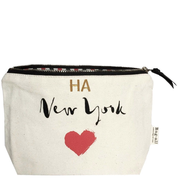 Bag All New York Heart Pouch Cream