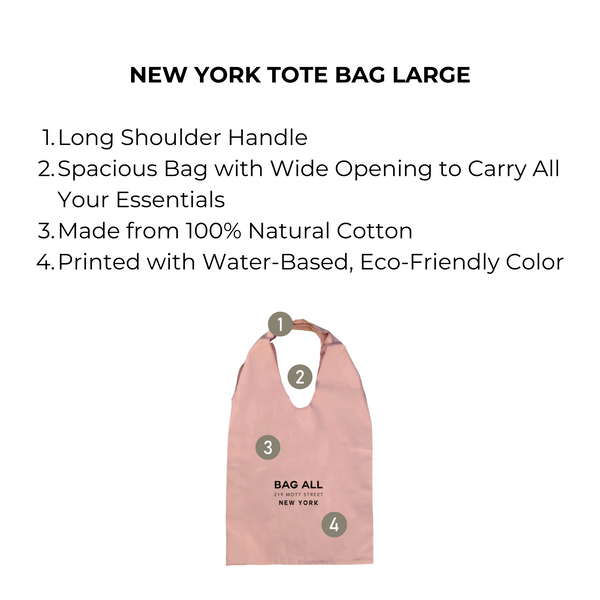 Bag All New York Tote Bag Large Pink/Blush
