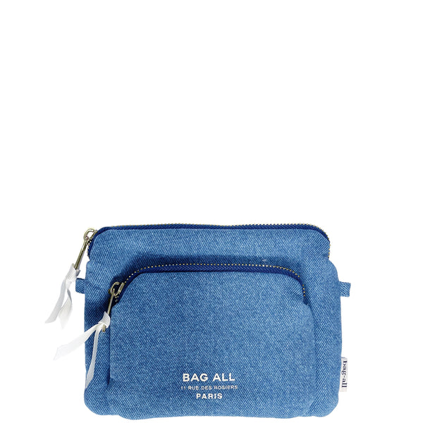bag all Padded Trinket Pouch Double Pocket Denim