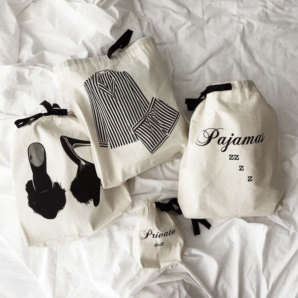 Bag All Pajamas Zzzz Travel Bag Cream