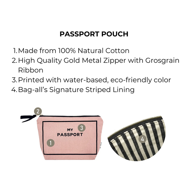 Bag All Passport Pouch Pink/Blush