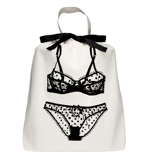 bag all Polkadot Lingerie Travel Bag Cream