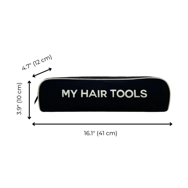Bag All Roomy Hair Wrap Tools Travel Case Black