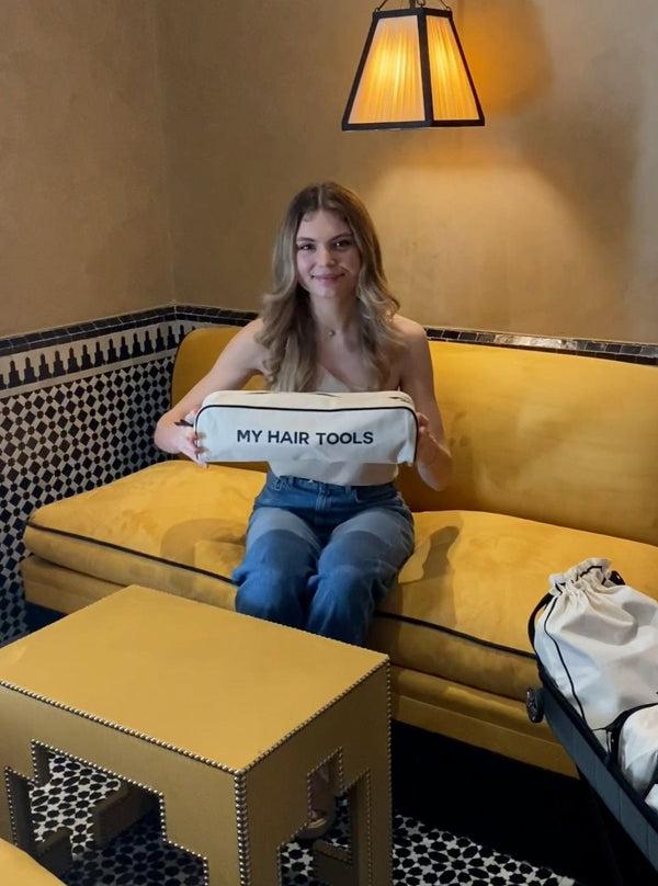 Bag All Roomy Hair Wrap Tools Travel Case Cream