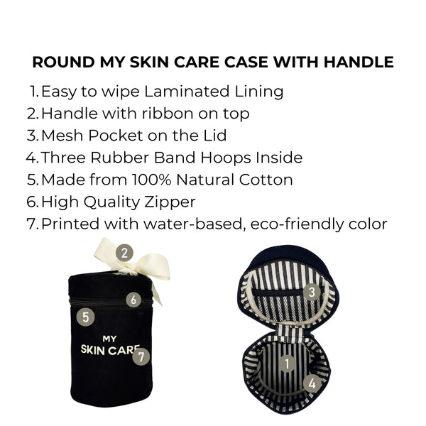 Bag All Round Skin Care Case With Handle Black