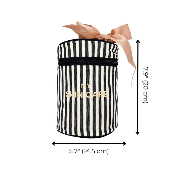 Bag All Round Skin Care Case With Handle Striped